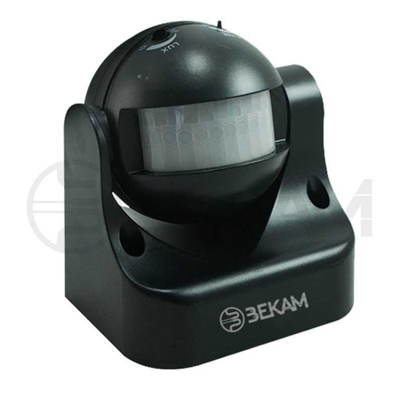 Sensor Movimiento Negro 180° - Bekam