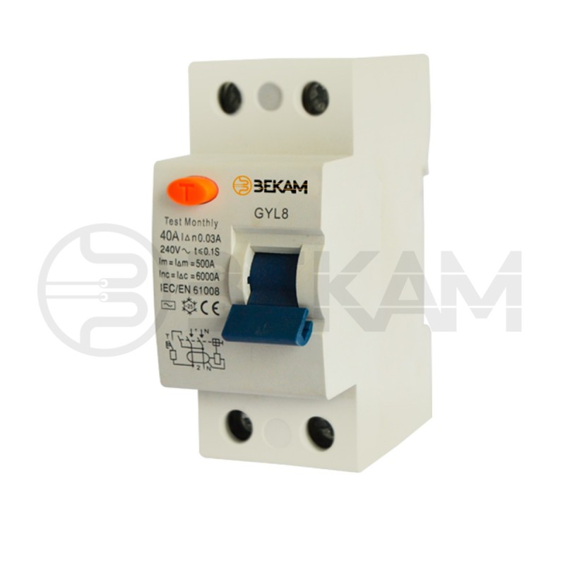 Diferencial 2x40A 30mA SEC - Bekam