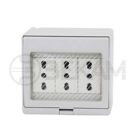 Caja Estanca IP55 Triple Enchufe - Bekam