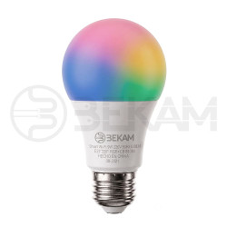 Ampolleta LED Smart Wi-Fi 9W RGB - Bekam