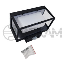 Apliqué solar a muro con sensor 5.5 watts
