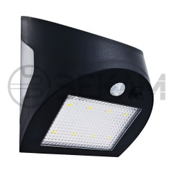 Apliqué solar a muro 3 watts con sensor