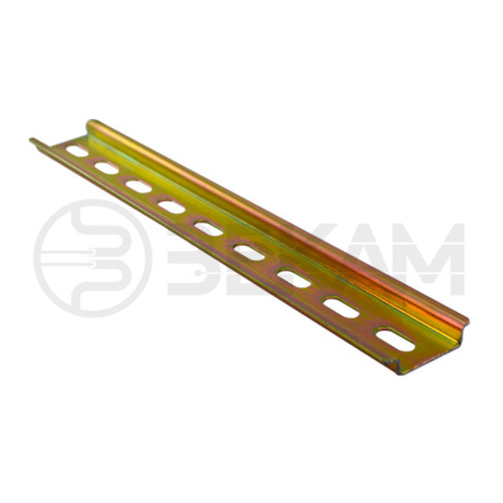 RIEL DIN PERFORADO, BICROMATADO ESPESOR 1mm - 1mt